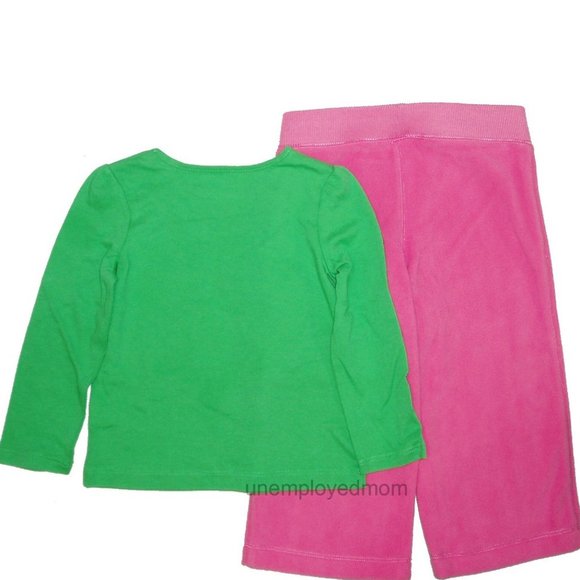 2T Christmas Tee Fleece Pants Girls Holiday Outfit - Picture 5 of 12